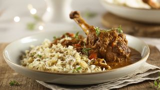 Hyderabadi Mutton Curry with Spiced Cauliflower Rice