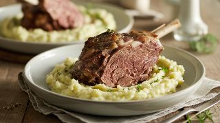 Slow-Cooked Lamb Shoulder with Cauliflower Mash