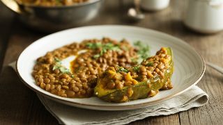 Lauki Sabzi with Spiced Lentil Dal