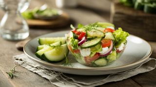 Salade Niçoise Kéto with Herbed Cucumber Salad
