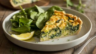 Crustless Quiche with Green Salad