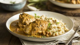 Keto Chicken Curry with Spiced Cauliflower Rice