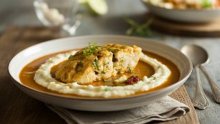 Bengali Style Keto Fish Curry with Spiced Cauliflower Mash