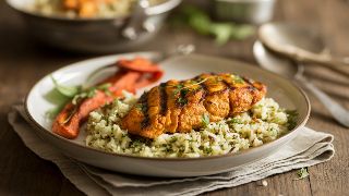 Tandoori Fish Tikka with Spiced Cauliflower Rice